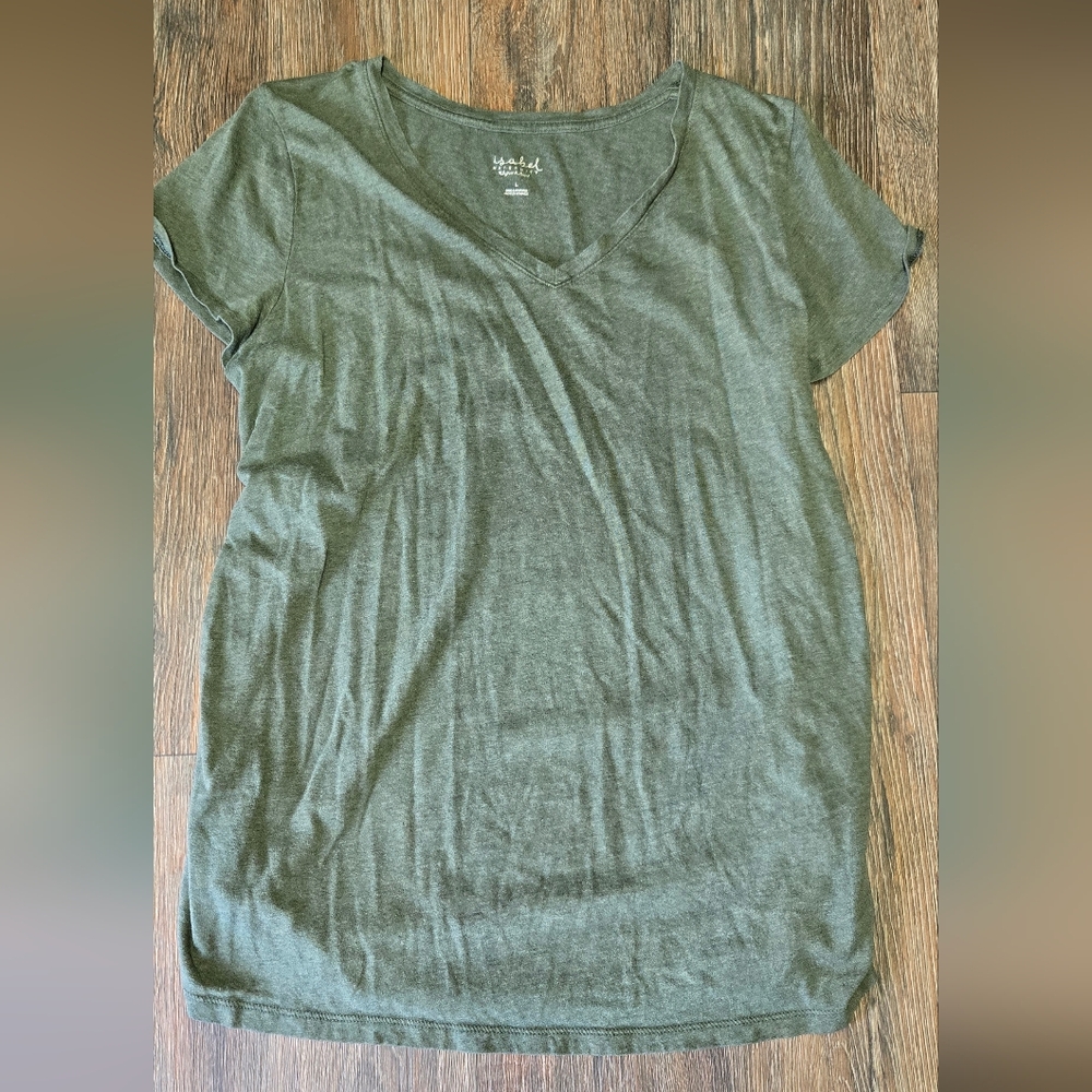 Isabel Maternity Short Sleeve Shirt Womens Size Large